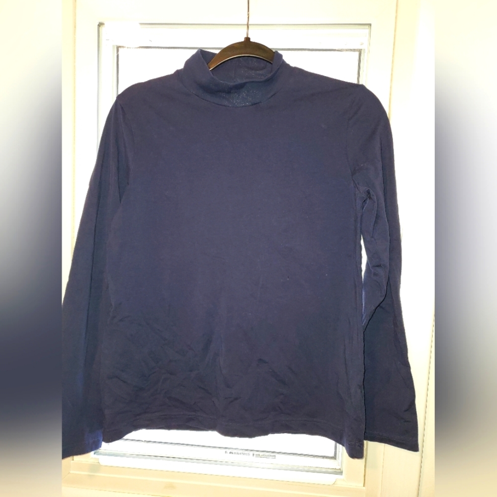 Croft & Barrow Navy Mock Turtleneck